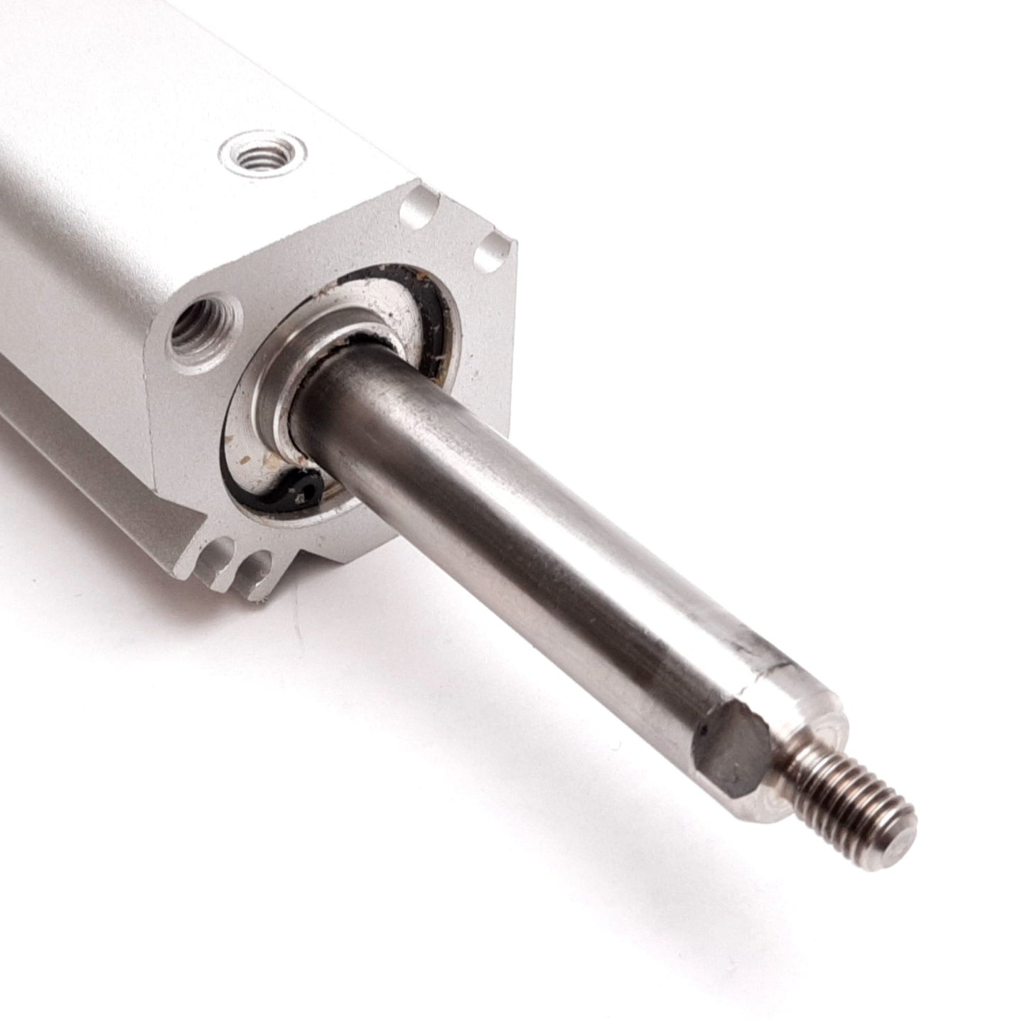 Used SMC NCDQ2D25-50DMZ Compact Cylinder, Bore: 25mm, Stroke: 50mm, 1.0MPa, M5x0.8