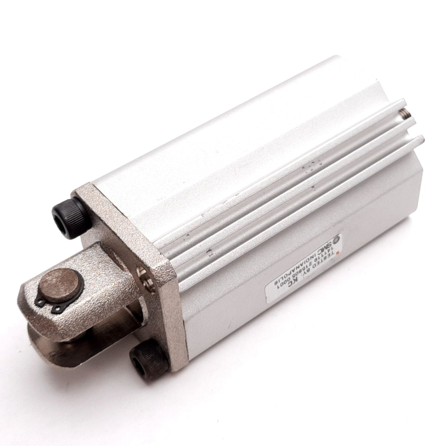 Used SMC NCDQ2D25-50DMZ Compact Cylinder, Bore: 25mm, Stroke: 50mm, 1.0MPa, M5x0.8