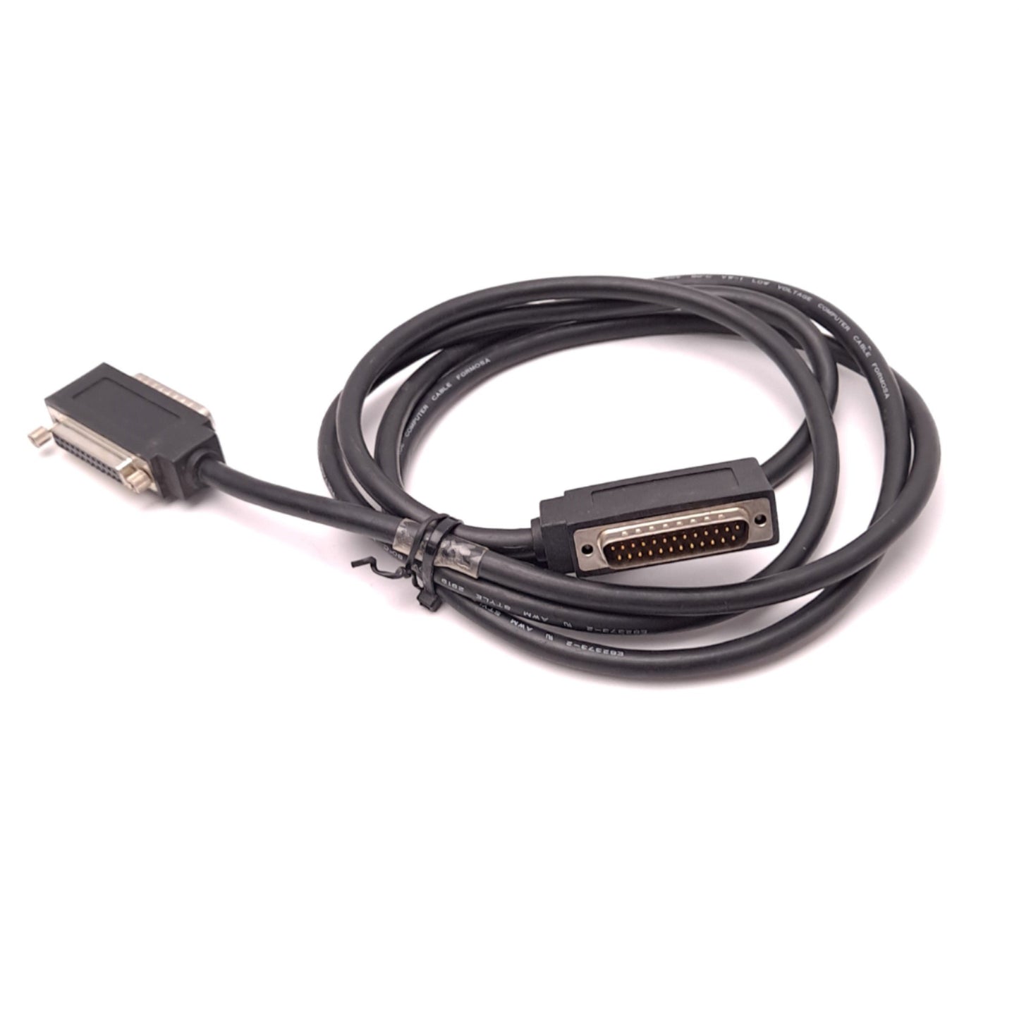 Used GE Fanuc IC693CBL301A Backplane Cable 25-Pin D-Sub Connection, Length: 2m