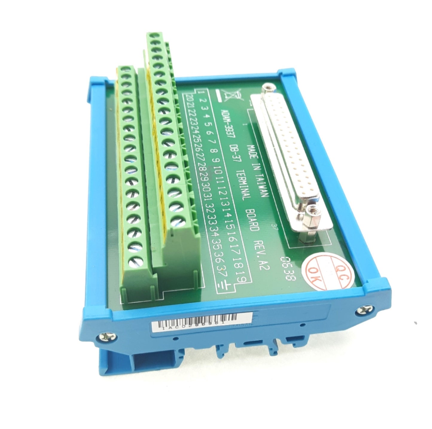 Used ADAM-3937 DB-37 Screw Terminal Breakout Interface Board, Female 37-Pin, DIN