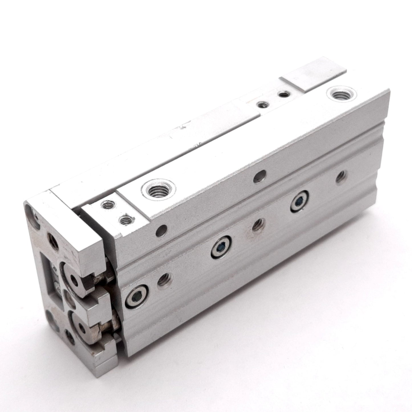 Used SMC MXS8L-40 Air Slide Table Guided Cylinder Actuator, Bore: 8mm, Stroke: 40mm