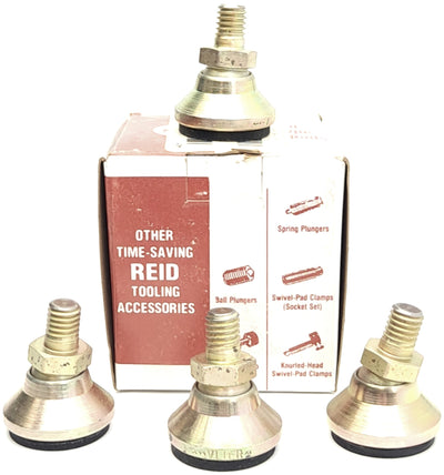 New – Open box Lot of 4 Vlier TE-1 Steel Stud Leveler, 3/8-16 Thread 5/8" Hex Size, 4500lb Cap.