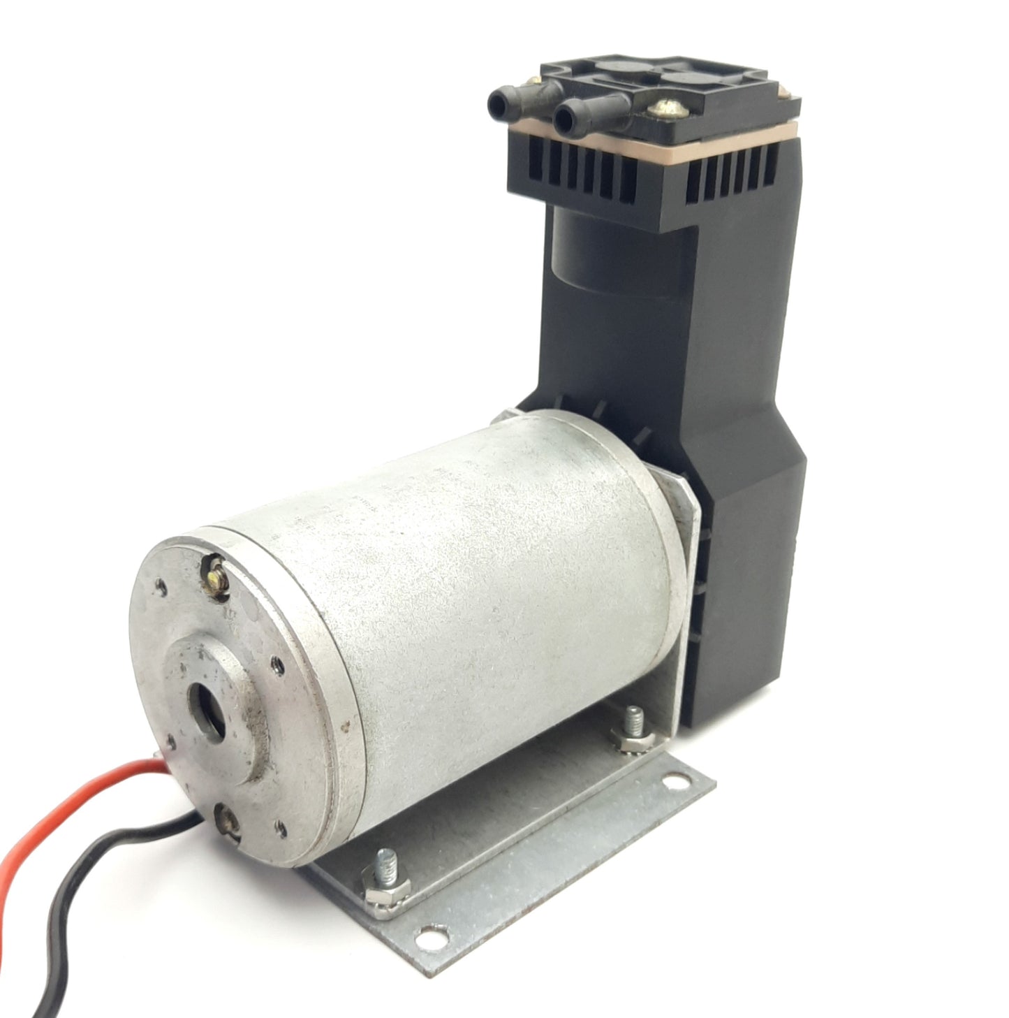 Used KNF NPK018DCVACUUM Swing Piston Vacuum Pump 120mbar Max, 18L/Min, 24v DC 2.2A