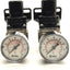 Used Lot of 2 SMC AR20-N01-Z Air Pressure Regulators 7-125psi, 1/8" NPT w/Gauge