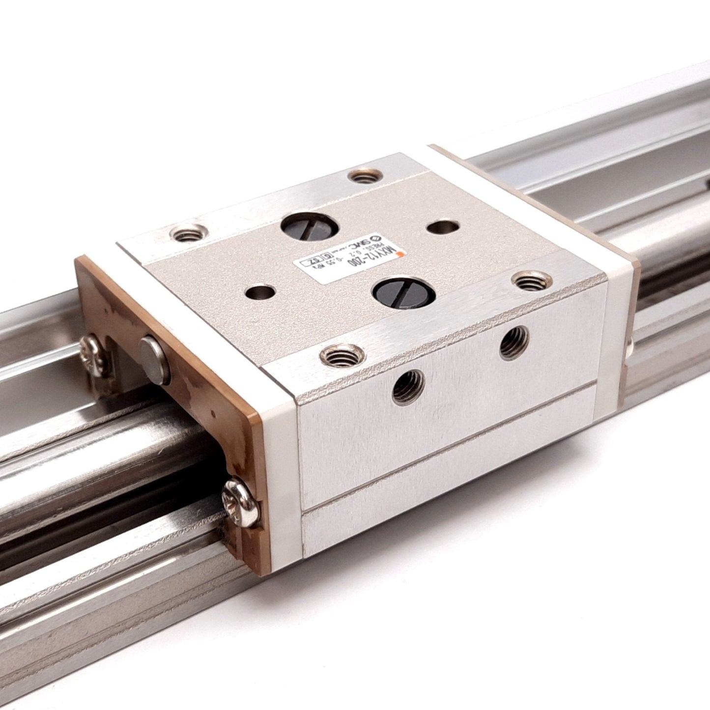Used SMC MXY12-200 Pneumatic Slide Table, Bore: 12mm, Stroke: 200mm, 0.2-0.55MPa