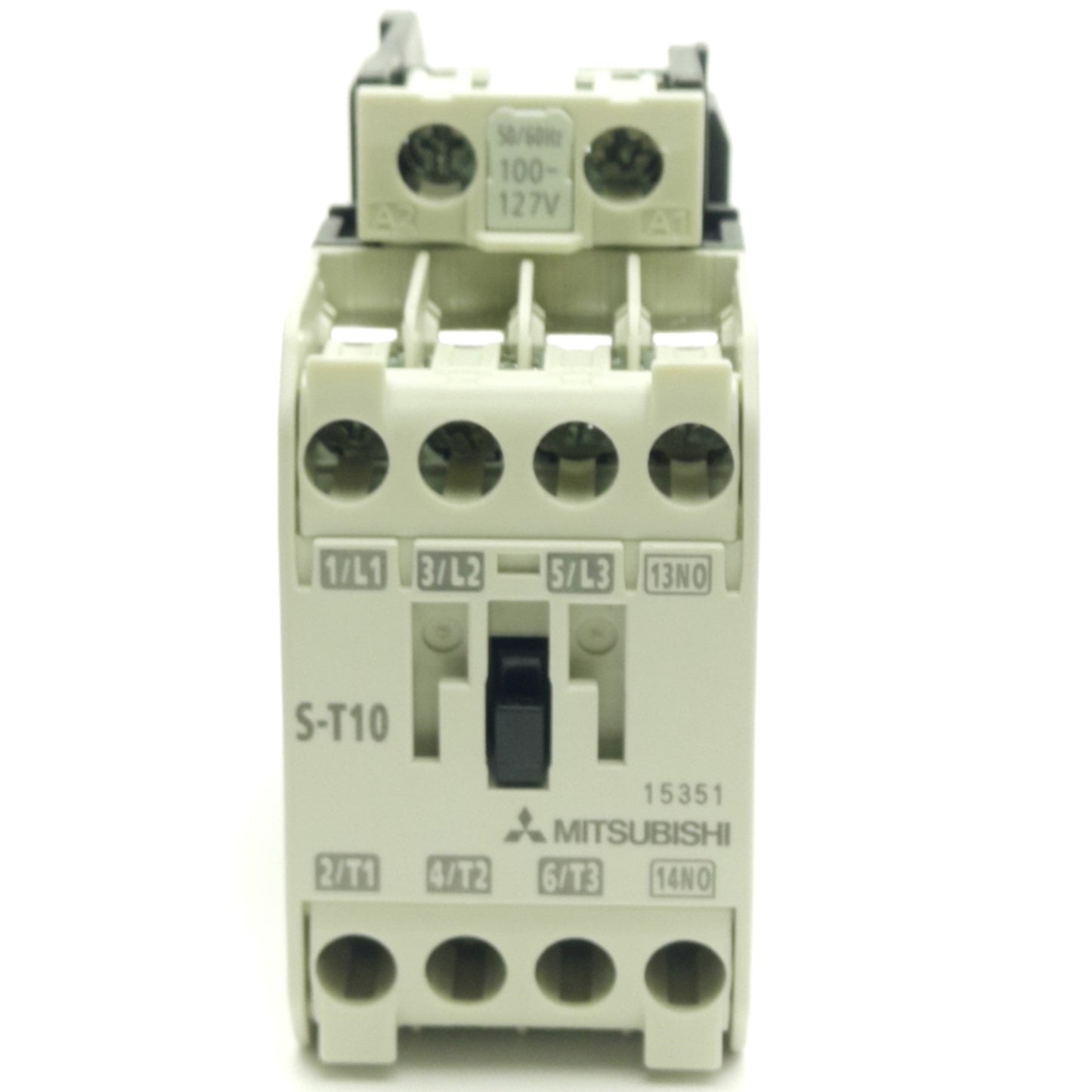 Used Mitsubishi S-T10 Magnetic Contactor, 100-127 VAC Coil, 20A, 550VAC