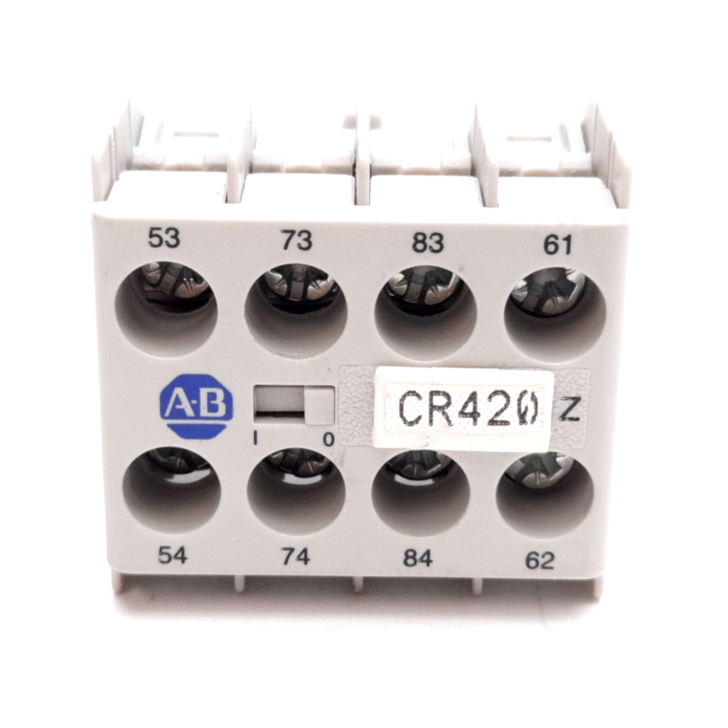 Used Allen Bradley 100-KFA31Z Auxiliary Contact Block, 4-Pole 3x N/O 1x N/C, 600V 10A