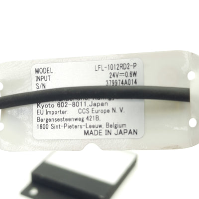 Used CCS LFL-1012RD2-P Machine Vision Light 42x53mm, Red, 24v DC 0.6W, SMR-03V-B