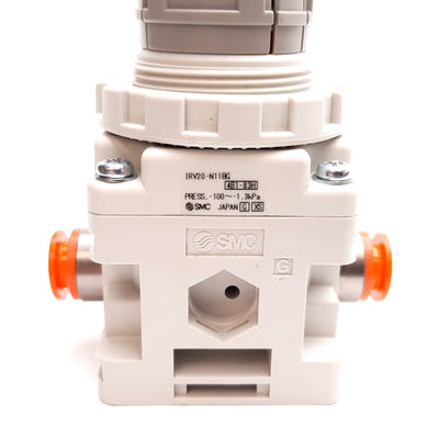 New SMC IRV20-N11BG Vacuum Pressure Regulator, -100 to -1.3kPa, 3/8" One-Touch