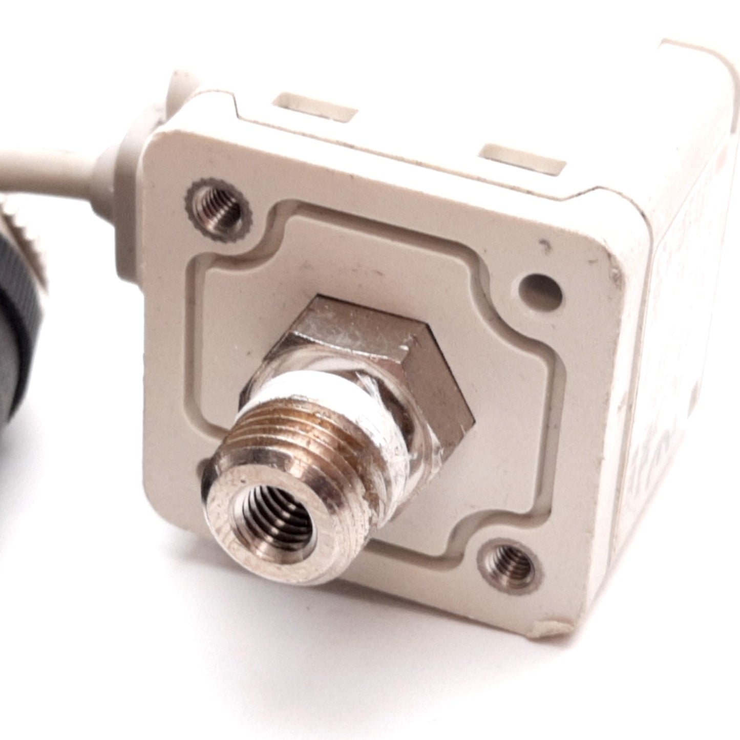 Used SMC ZSE40A-N01-T-P Vacuum Switch, 0 to -14.69psi, 12-24VDC, PNP, 1/8" NPT