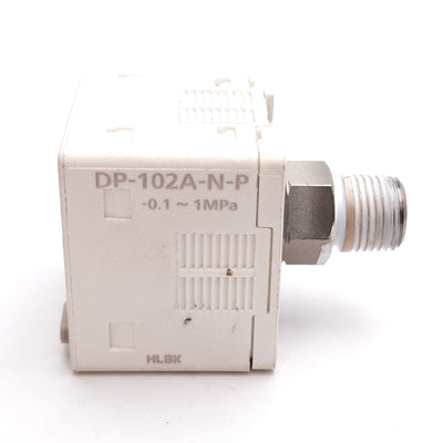 Used Panasonic DP-102A-N-P Digital Pressure Sensor, -0.1 to 1.0MPa, 12-24VDC, PNP