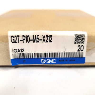 New Box Of 20 SMC G27-P10-M5-X212 General Purpose Pressure Gauges M5 0-1MPa 0-150PSI