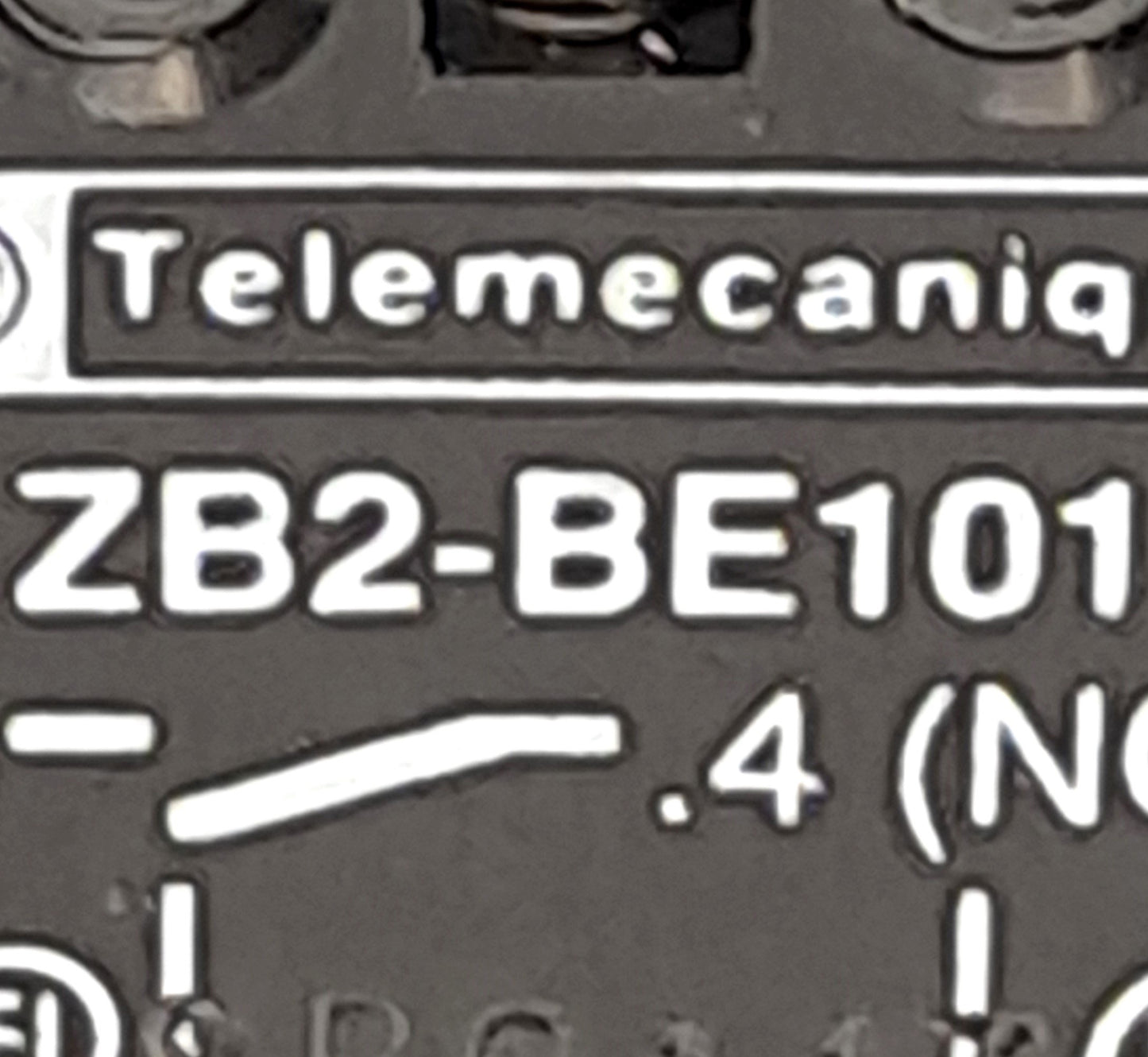 Used Lot of 6 Telemecanique ZB2-BE101 Contact Blocks, 1 NO Contact, 600V, 10A