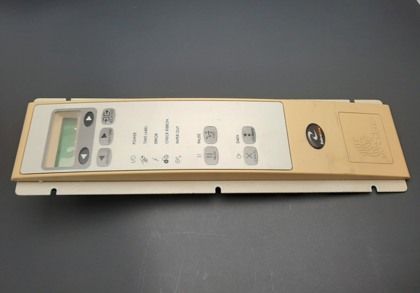 Used Zebra 22021 Rev 3 Front Panel, With Display For 170xill/170xilll Series Printer