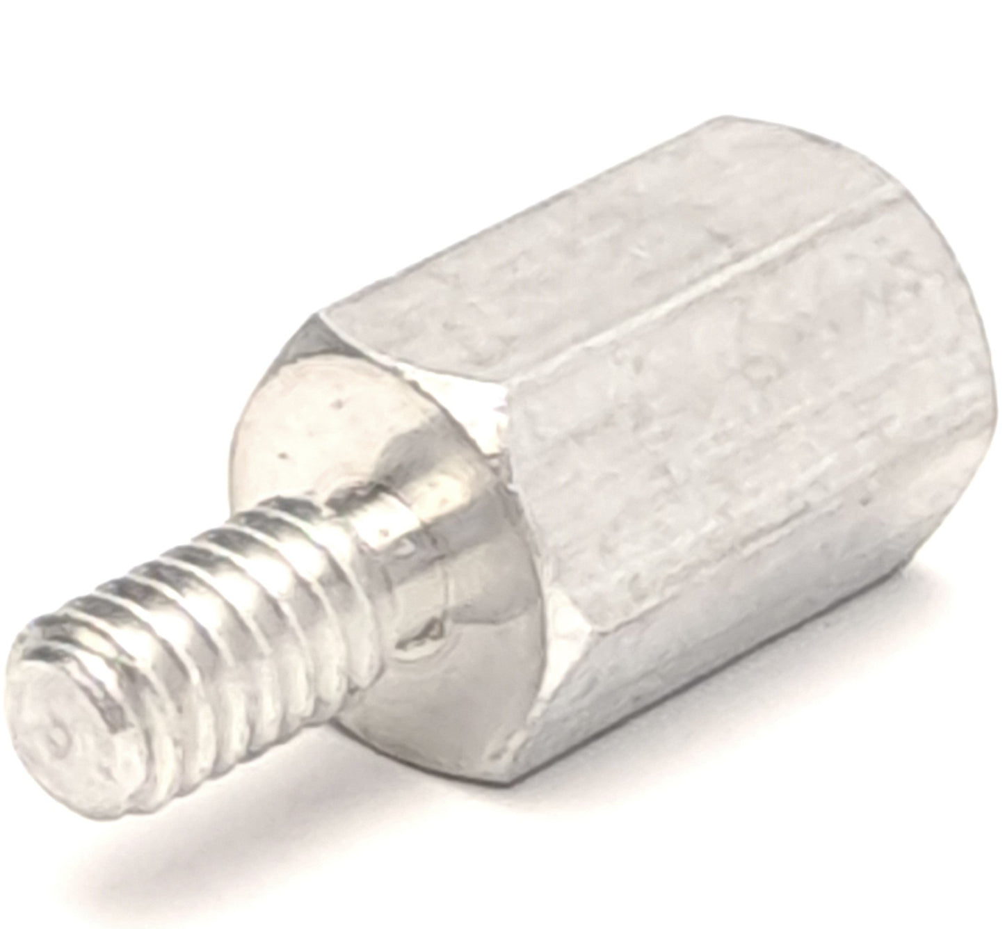 Used Lot of 101 1-1/4" Aluminum Male-Female Hex Standoffs, 1/4" Thread, 1/2" Hex
