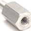 Used Lot of 101 1-1/4" Aluminum Male-Female Hex Standoffs, 1/4" Thread, 1/2" Hex