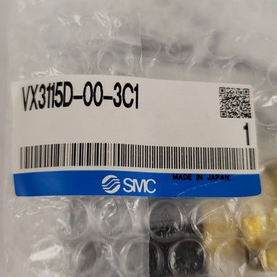 New SMC VX3115D-00-3C1 Direct Operated 3-Port Solenoid Valve For Air, 120VAC Coil