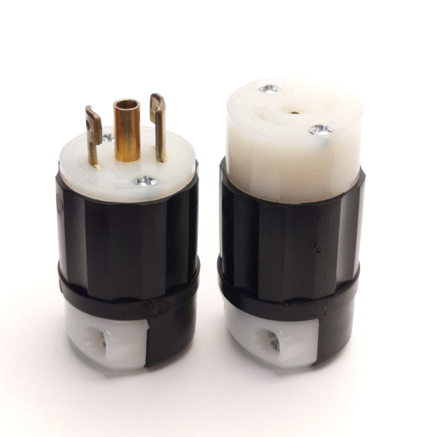 Used Leviton ML2-P/C Locking Connectors NEMA ML-2, M/F, 15A 125V, 2Pole 3-Wire