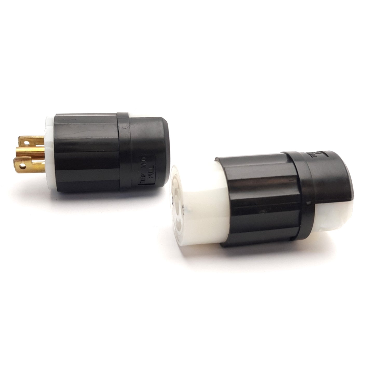 Used Leviton ML2-P/C Locking Connectors NEMA ML-2, M/F, 15A 125V, 2Pole 3-Wire