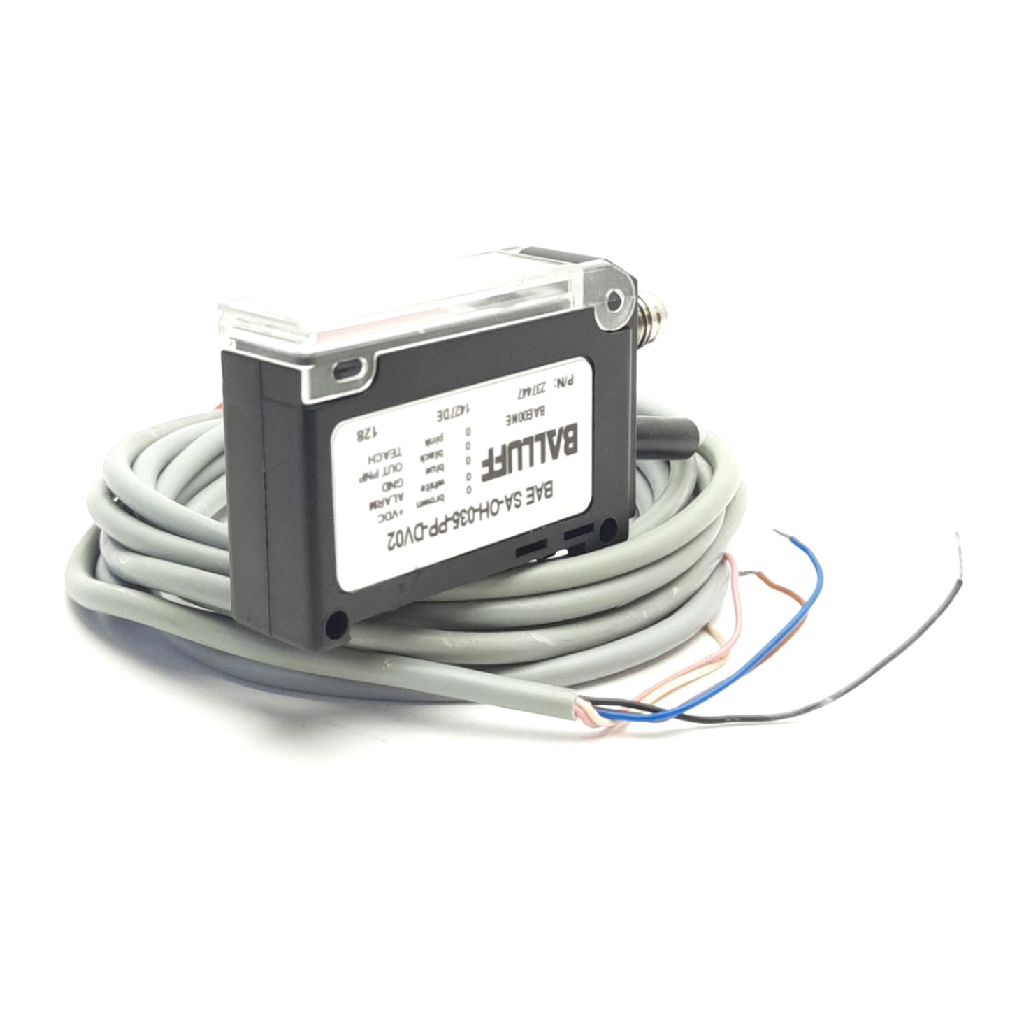 Used Balluff BAE00NE / SA-OH-035-PP-DV02 Sensor Amp 10-30V DC, PNP NO/NC, 2m Cable