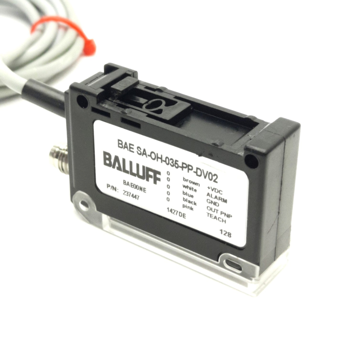 Used Balluff BAE00NE / SA-OH-035-PP-DV02 Sensor Amp 10-30V DC, PNP NO/NC, 2m Cable