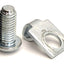 Used Lot of 67 80/20 40-3389 40-Series M8 Single Tab Steel End Fastener, 15x23x25mm