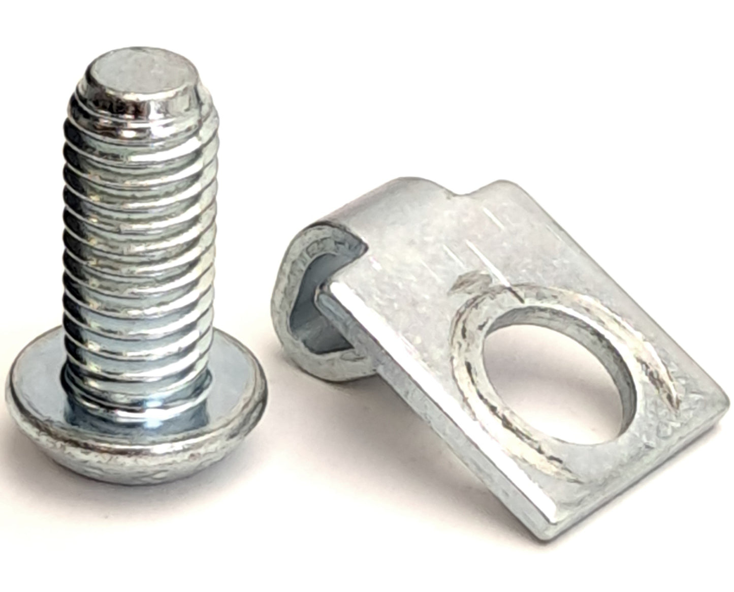 Used Lot of 67 80/20 40-3389 40-Series M8 Single Tab Steel End Fastener, 15x23x25mm