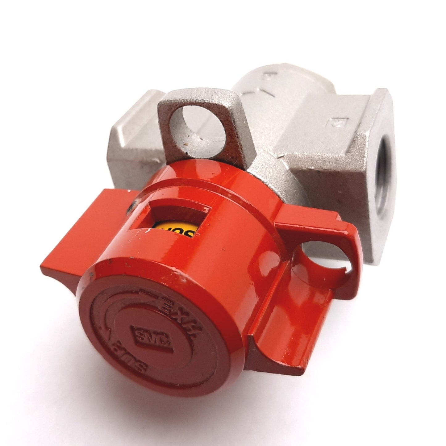 Used SMC VHS30-03 Lock Out Valve, 3-Port, Pressure: 0.1-1.0MPa, Rc3/8, Rc1/4