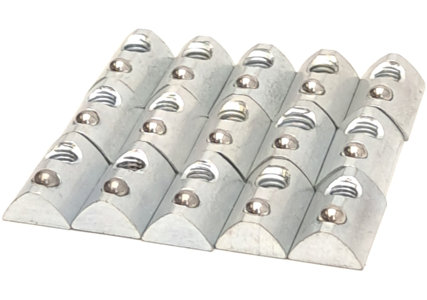 Used Lot of 15 80/20 3923 Roll-In T-Nut With Ball Spring, 1/4-20 Thread, Steel