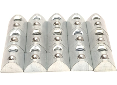 New – Open box Lot of 15 80/20 3913 M5 x 0.8 Slide in T-Nuts with Ball Spring, 15 Series