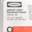 Used Hubbell HBLDS3 Disconnect Switch Cover Type 4X/12K, 30A 600V AC, *COVER ONLY*
