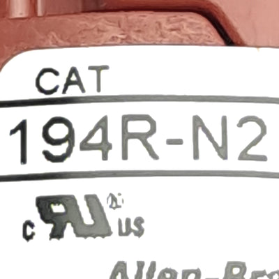 Used Allen Bradley 194R-N2 Series A Operating Handle/Disconnect, w/ Rod and Base