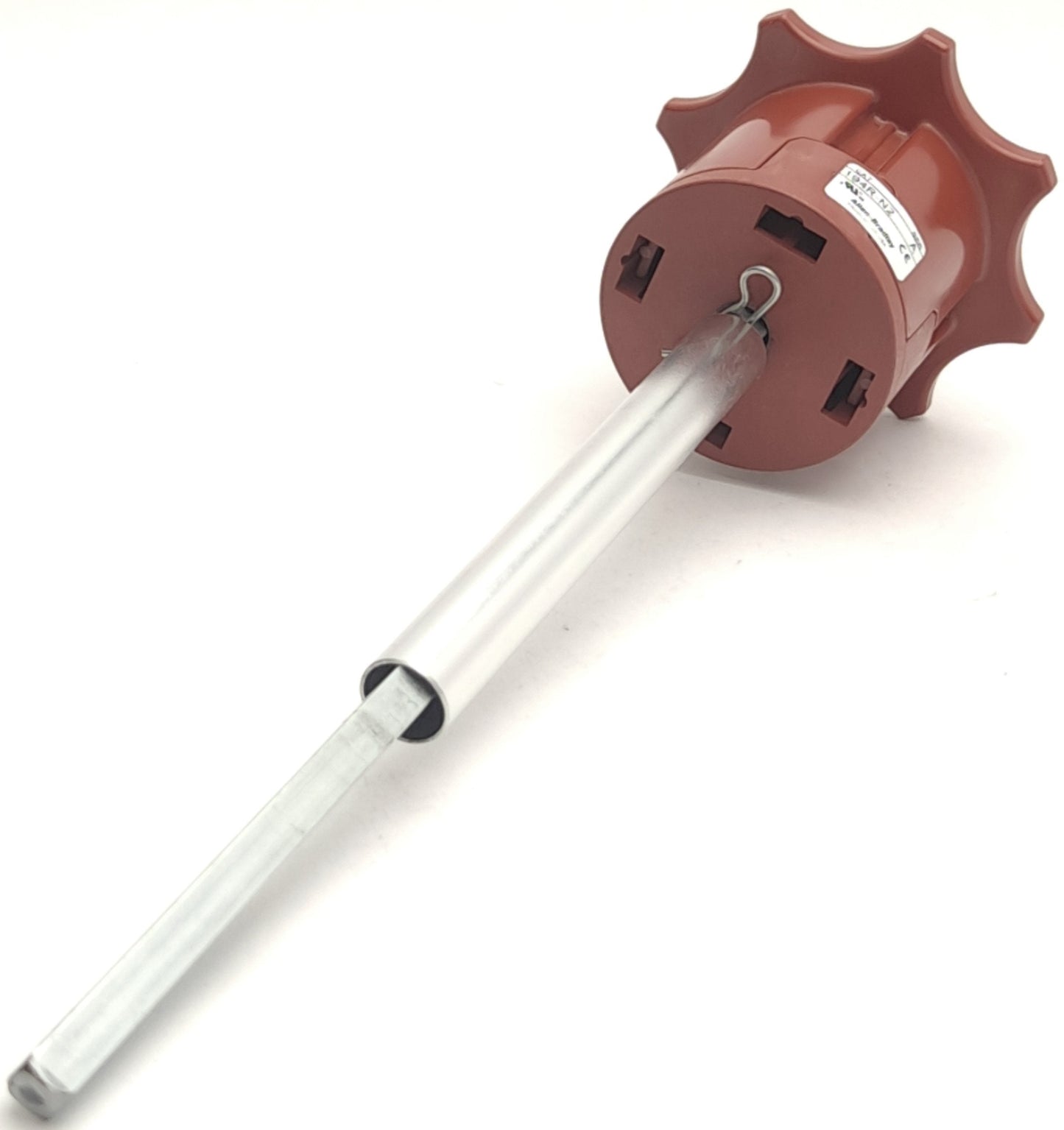 Used Allen Bradley 194R-N2 Series A Operating Handle/Disconnect, w/ Rod and Base