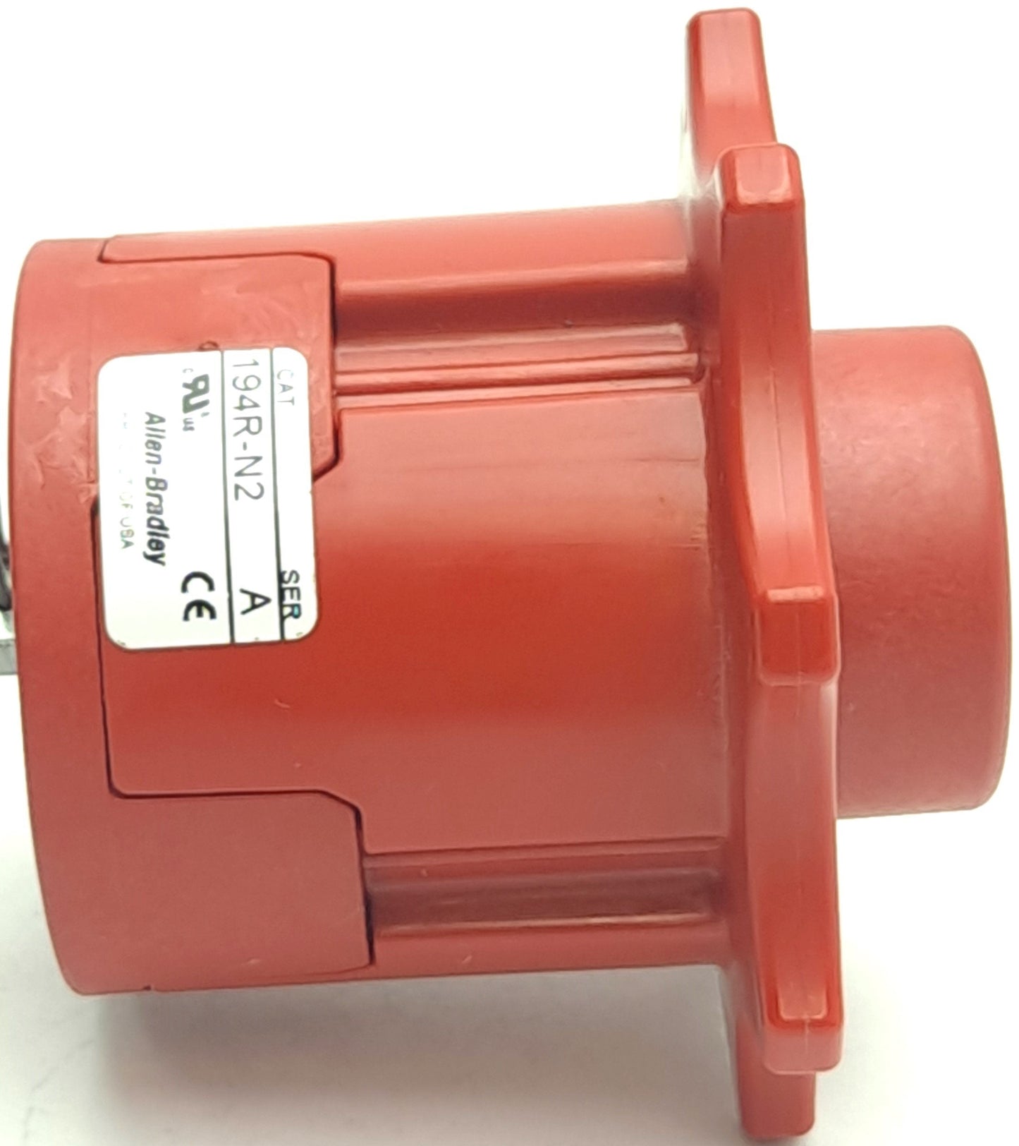 Used Allen Bradley 194R-N2 Series A Operating Handle/Disconnect, w/ Rod and Base