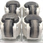 Used Lot of 4 CarryMaster AC-300F Light & Medium Duty Leveling Casters, 551lbs Each