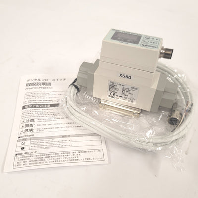 New SMC PF2A751-04-69-X560 Integrated Digital Flow Switch 50-500l/min 1/2"Rc 4-20mA