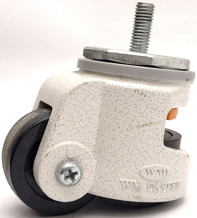 Used WM Caster WMI-80 Swivel Stem Leveling Caster, M12 x 1.75 Stem, 2-1/2" Dia. Wheel