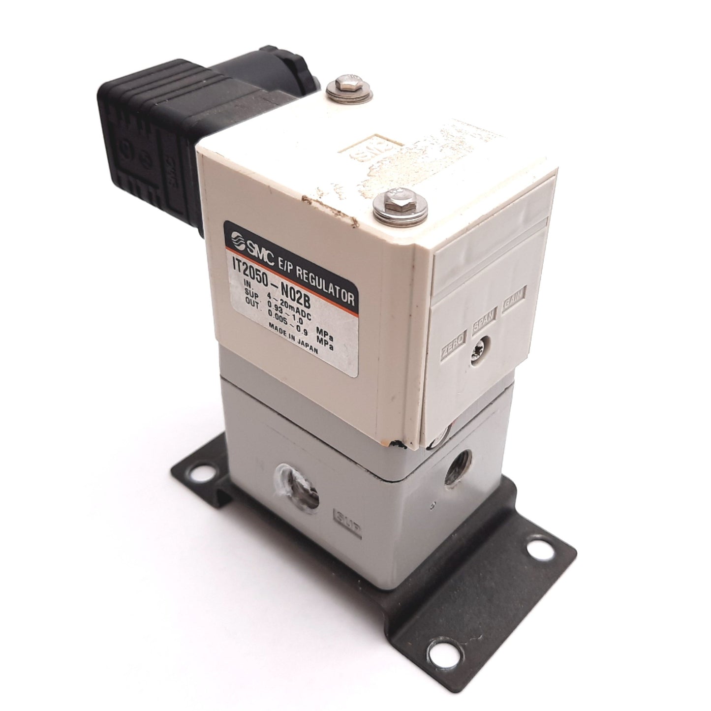 Used SMC IT2050-N02B Electro-Pneumatic Regulator, In: 4-20mA, Supply: 0.93-1.0MPa