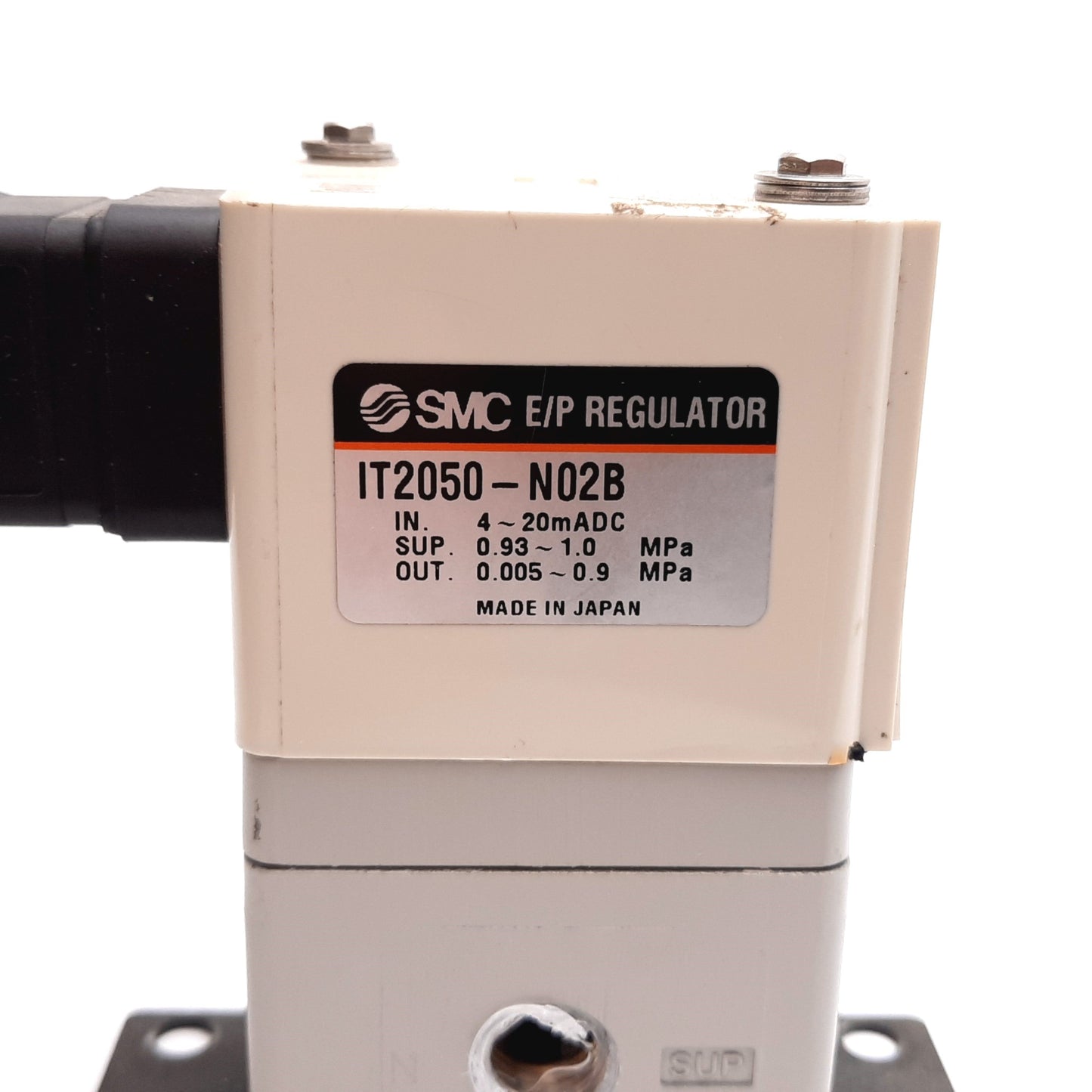 Used SMC IT2050-N02B Electro-Pneumatic Regulator, In: 4-20mA, Supply: 0.93-1.0MPa