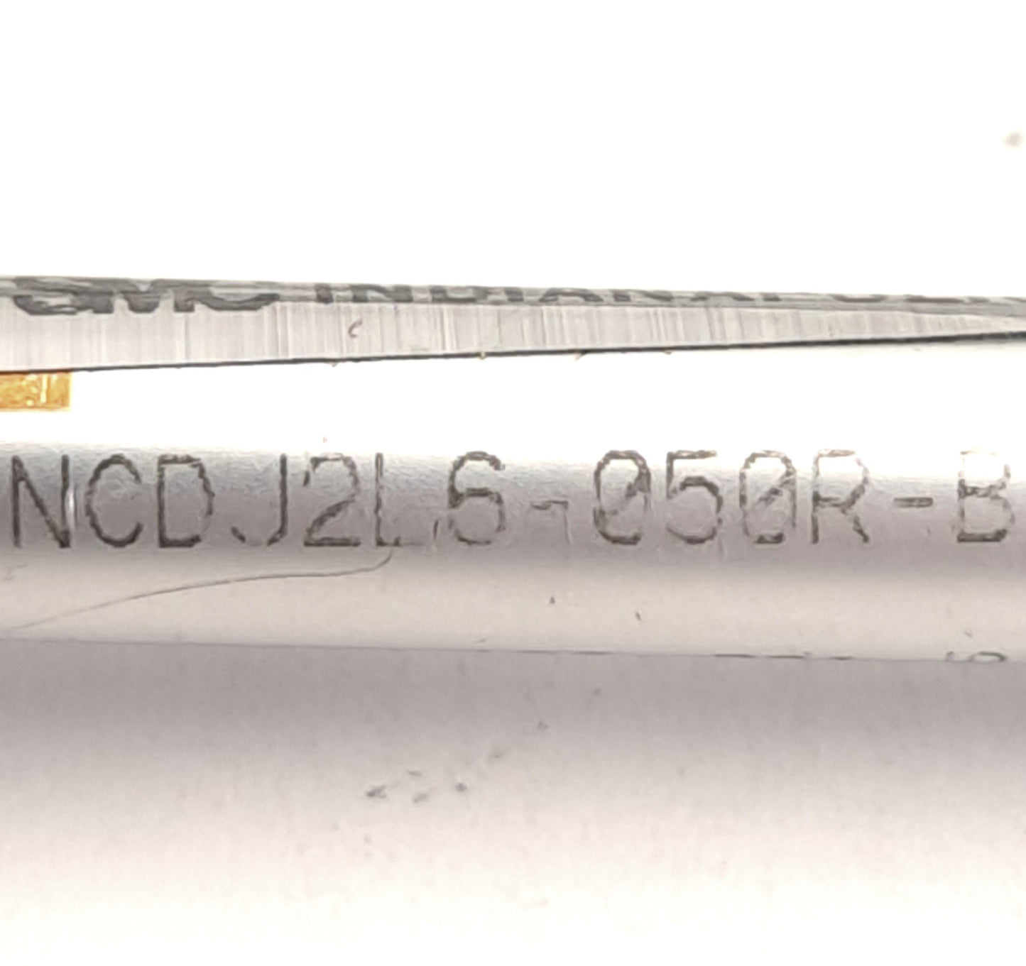 Used Lot of 2 SMC NCDJ2L6-050R-B Mini Double Acting Cylinder, 1/4" Bore, 1/2" Stroke