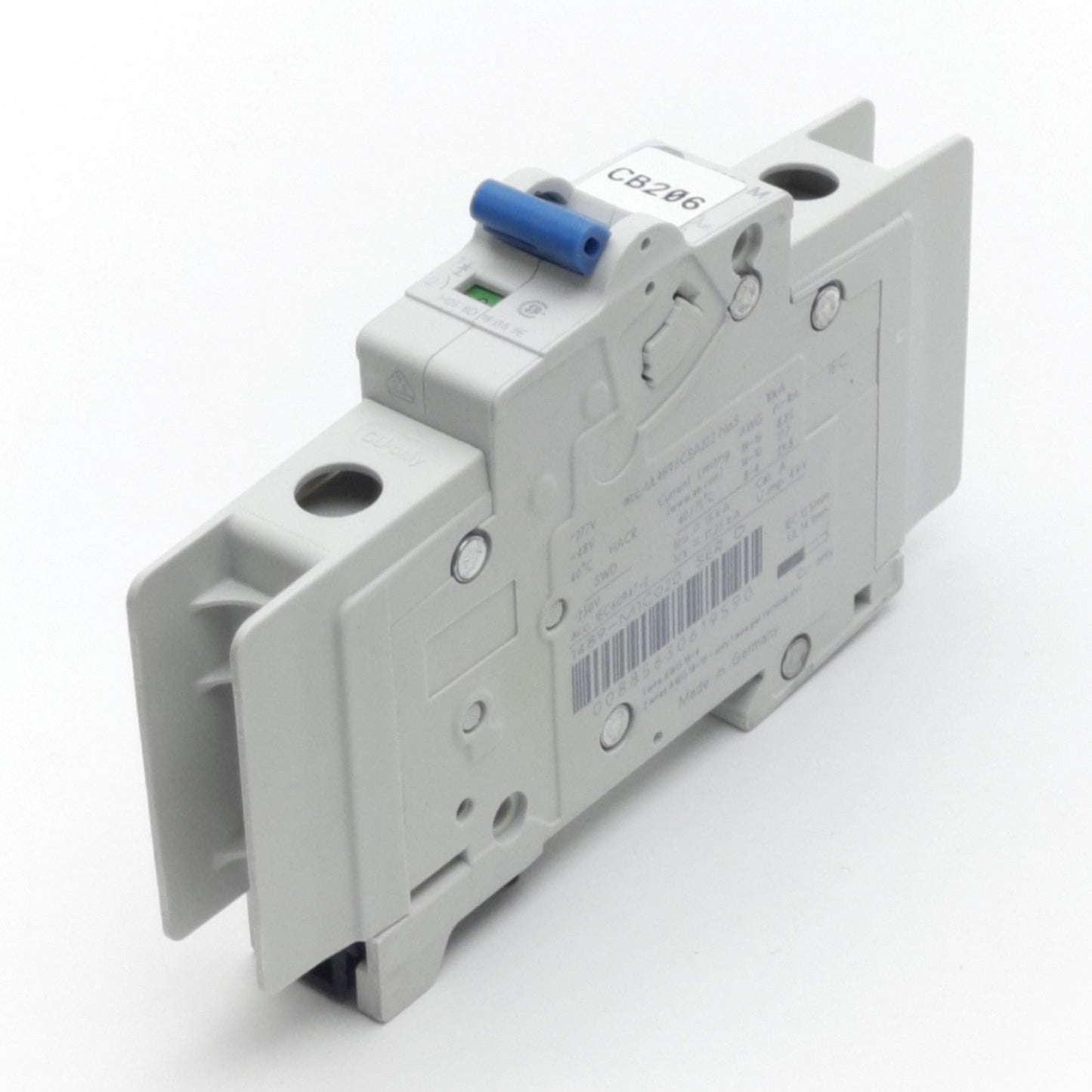 Used Allen Bradley 1489-M1C020 Thermal-Magnetic Circuit Breaker, 230 VAC, 2 A, 1-Pole