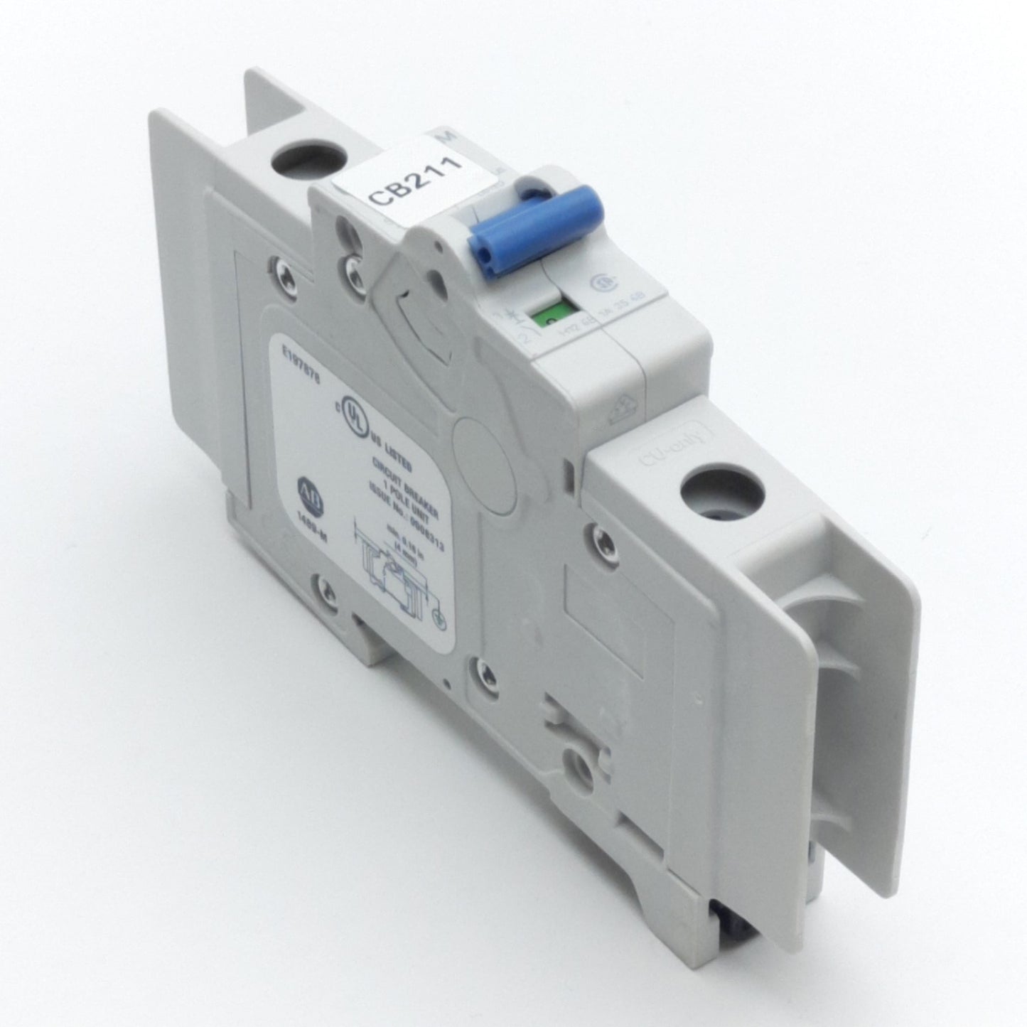 Used Allen Bradley 1489-M1C010 Thermal-Magnetic Circuit Breaker, 230 VAC, 1 A, 1-Pole