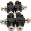 Used Lot of 4 PneumaticPlus SCF-5/32 Air Flow Speed Control Valve 5/32" Tubing
