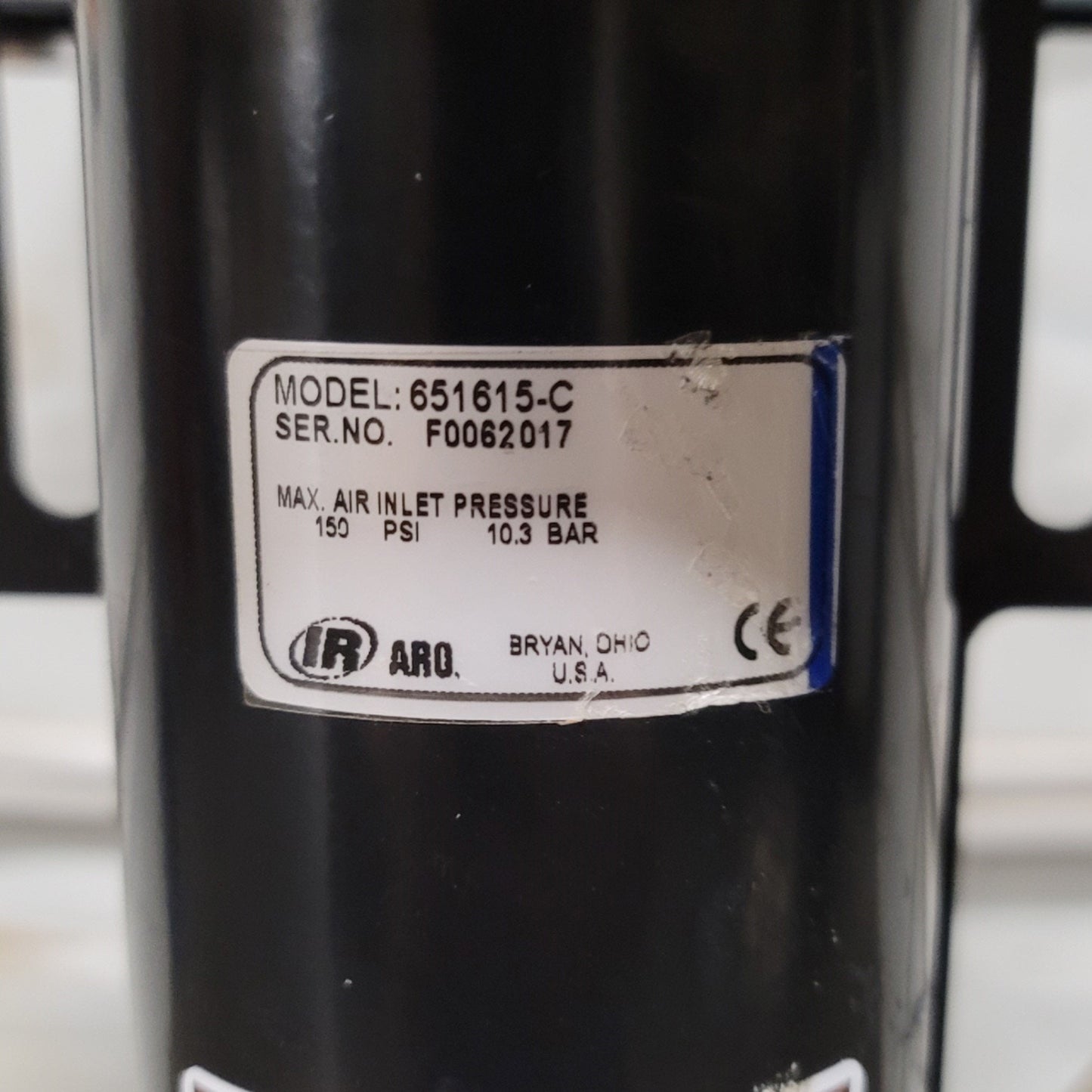 Used Ingersoll Rand ARO 67121-P43 5 Gallon Single Post Ram Piston Pump, 43:1 Ratio