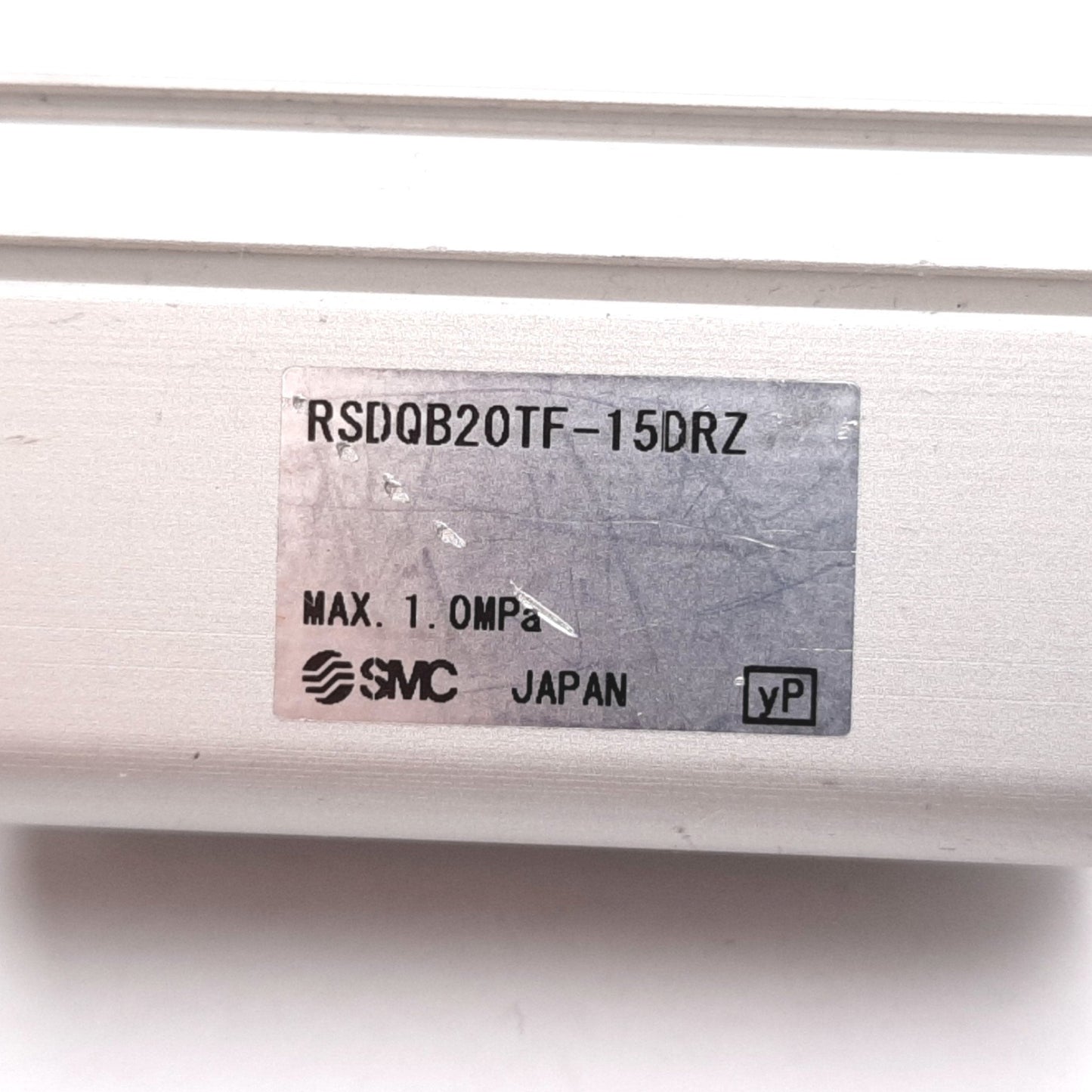 Used SMC RSDQB20TF-15DRZ Stopper Cylinder, Bore: 20mm, Stroke: 15mm, 1.0MPa, M5x0.8