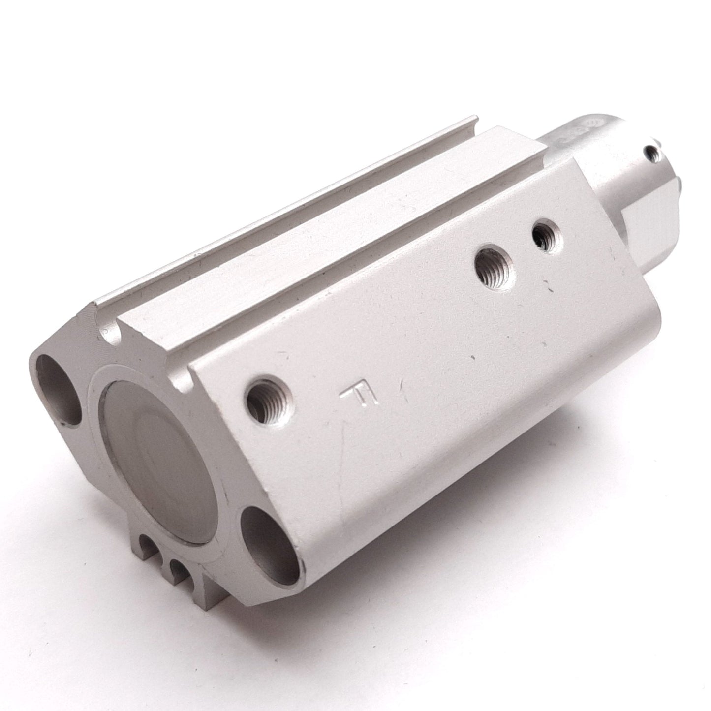 Used SMC RSDQB20TF-15DRZ Stopper Cylinder, Bore: 20mm, Stroke: 15mm, 1.0MPa, M5x0.8