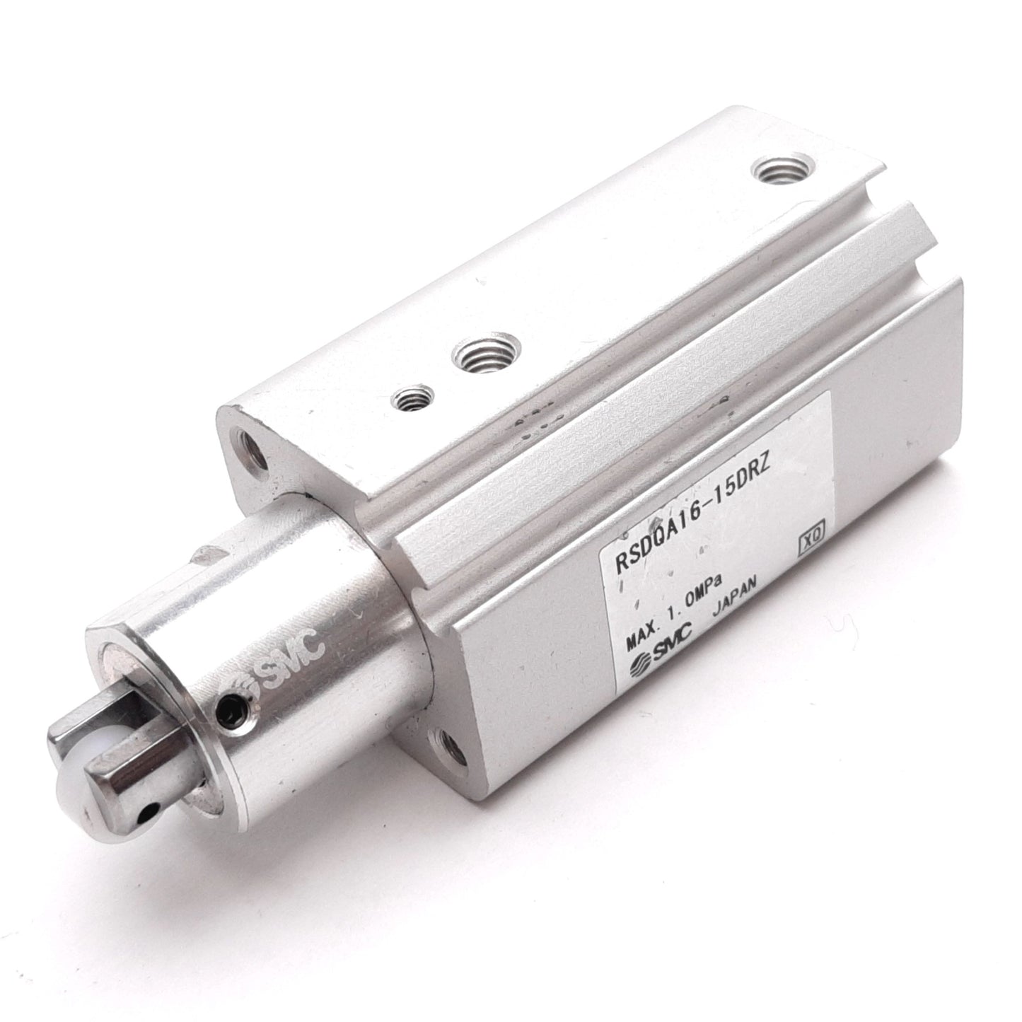 Used SMC RSDQA16-15DRZ Stopper Cylinder, Bore: 16mm, Stroke: 15mm, 1.0MPa, M5x0.8