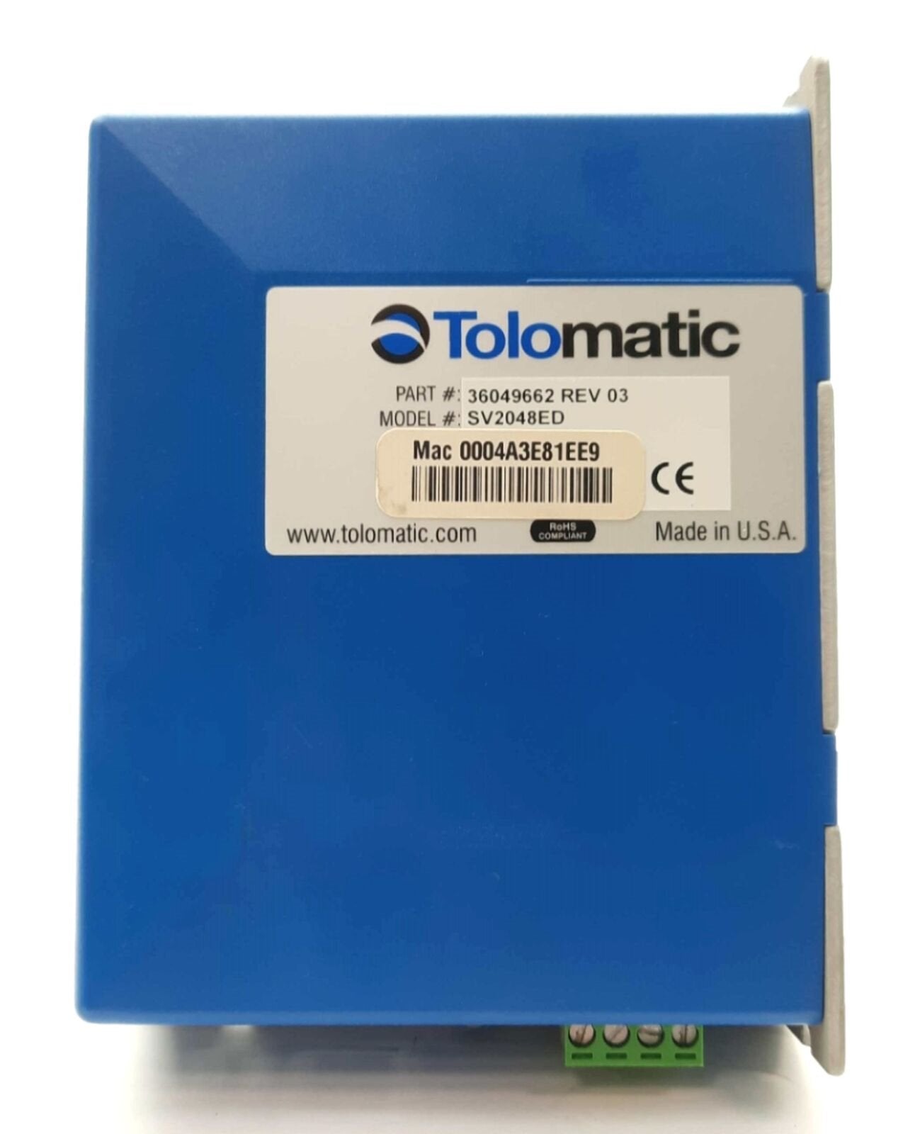 Used Tolomatic SV2048ED ACS Actuator Servo Drive, Ethernet/USB, 10-60VDC 10A