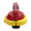 Used Allen Bradley 194R-PY Disconnect Switch Rotary Operating Handle, Red/Yellow