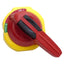 Used Allen Bradley 194R-PY Disconnect Switch Rotary Operating Handle, Red/Yellow